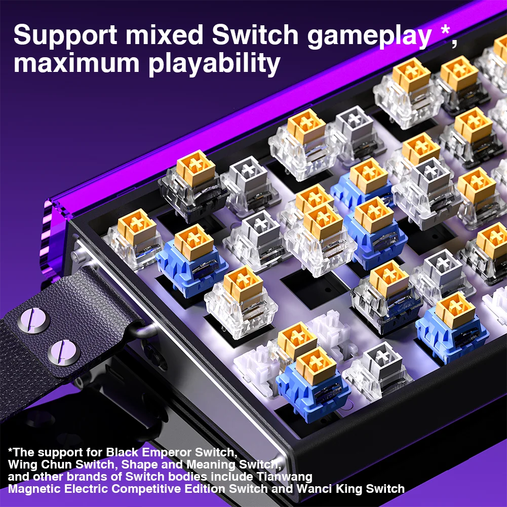 HERO 68HE Magnetic Switch Keyboard Rapid Trigger 8K Return Esports Gamer Keyboard RGB Wired Gaming Keyboard