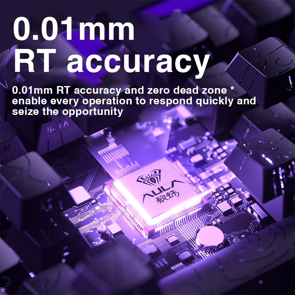 HERO 68HE Magnetic Switch Keyboard Rapid Trigger 8K Return Esports Gamer Keyboard RGB Wired Gaming Keyboard