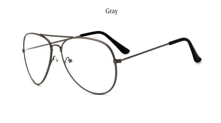 Transparent Women'S Glasses Pilot Glasses Black Frame Spectacle Frame Clear Lens Fake Glasses Feminino Oculos Eyeglasses
