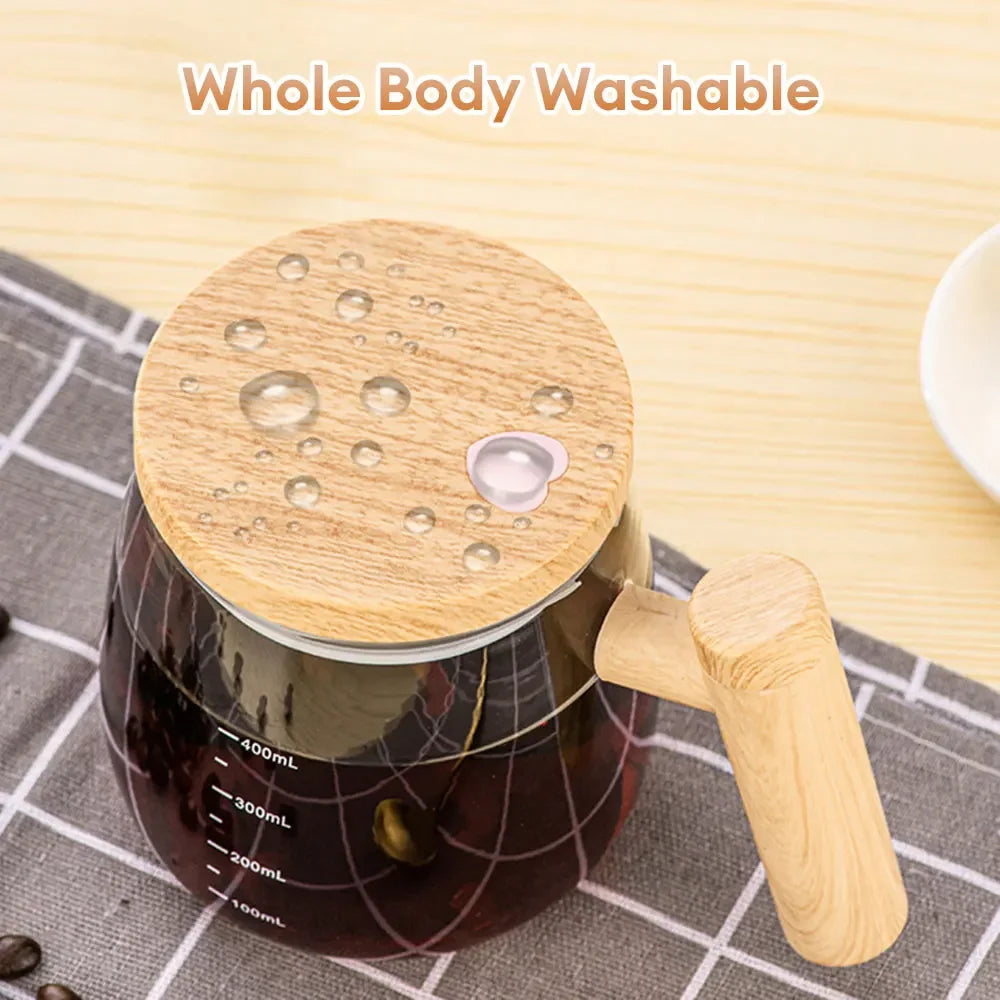 400ML Self Stirring Coffee Cup Electric Stirring Mug Self Mixing Mug Glass Waterproof Automatic Electric Coffee Milk Mixing Cup