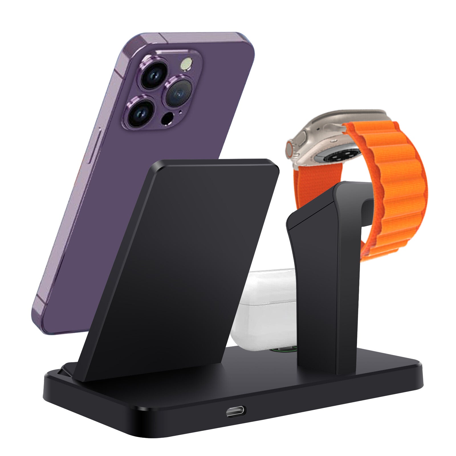 3In1 15W Fast Wireless Charger Dock Station for Apple Watch 11 10 9 Iphone 17 16