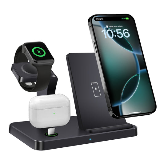 3In1 15W Fast Wireless Charger Dock Station for Apple Watch 11 10 9 Iphone 17 16